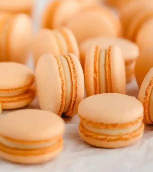 Mango macarons receptas